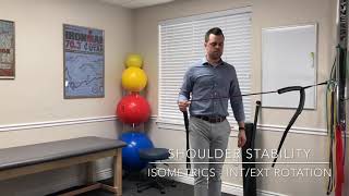 Shoulder Stability | Rotator Cuff Rehab - IR/ER Rot Isometrics | Salt Lake Sports Chiropractor