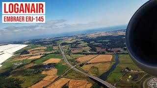 Loganair Embraer ERJ-145 ✈ Departing Aberdeen Airport