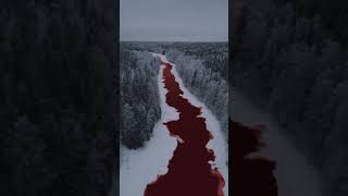 Red Water River IN Russia 👣 #shorts #viral #russia