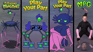 All Monster Ethereal Workshop Vs Play Your Part Vs MPG | My Singing Monster #msmpyp2024