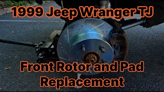 1999 Jeep Wrangler TJ Front Rotor and Pad Replacement