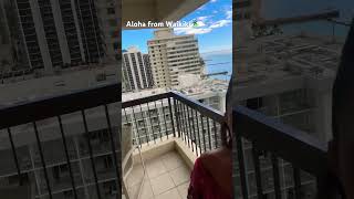 【ハワイ】激混みのワイキキビーチ！Aloha from Waikiki Beach #shorts