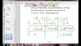 Calculating the Equilibrium Constant and Reaction Quotient