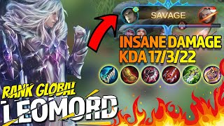 Leomord SAVAGE! Insane Damage | Leomord 2021 Build | Top Global Leomord - MLBB