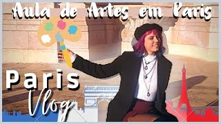 FIZ UMA AULA DE ARTE EM PARIS 🇲🇫 CONHECI A PRIMARK LOJA SUPER BARATA VLOG MOCHILAO