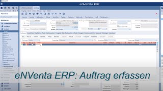 eNVenta ERP: ✅ Auftrag erfassen