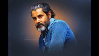 Chiyaan Vikram Smudge Painting Photoshop Manipulation