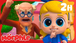 Play The 'Be Quiet' Game | 2 Hours of Morphle🔴 | Cartoons for Kids | Be Brave!