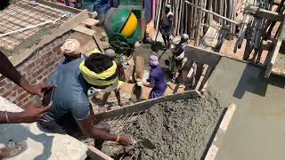 Outdide Stair Design Concrete With Cement Mixer || Staircase Reinforcement Concrete || Constructions