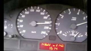 bmw e46 316ci TOP SPEED 210 km/h