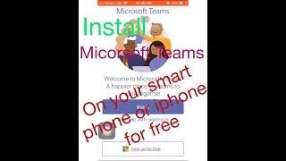 how to install ms teams on your smart phone ? with subtitles | EASY-Teach Official