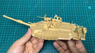 BUILD M1A2 SEP ABRAMS TUSK II by RYEFIELD MODEL (part3 - Turret finished)