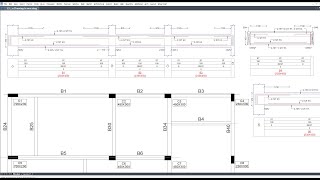 Beam Longitudinal Sections | Beam BBS in CAD | Beam Quantity