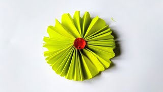 How to make easy flower with paper 🌼🌼. DlY easy paper flower.