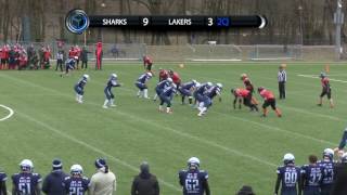 Warsaw Sharks - AZS UWM Olsztyn Lakers PLFA 1 - skrót meczu