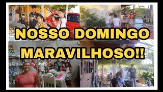 NOSSO DOMINGO EM FAMÍLIA+COMEMORAÇÃO ANIVERSÁRIO NIK+ LOUVORES A DEUS