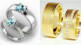 beautiful Gold Couple Ring Design collections // Couple Ring Ideas // Gold Couple Ring Designs