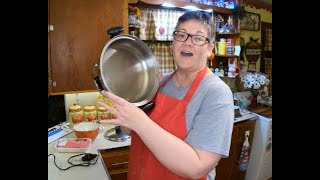 Hamburger steak and onions in my vintage Chefs Ware model 600 electric skillet