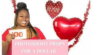 Photoshoot props for a dollar| DIY PHOTO SHOOT |Valentine Day Props