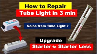 Tube Light Connection Without Starter | How to Repair Fluorescent Tube Light | Ballast / Choke