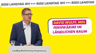 Kommunale Wärmeplanung und Fernwärme | David Wulff, MdL FDP-Fraktion | Drucksache 8/3609 Landtag MV