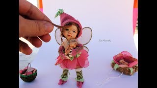 Малышка Феечка и  спящие Мышата Кукла на теле Обитсу ОБЗОР 🐭 OOAK doll polymerclay and Obitsu body