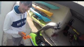 Kawasaki jet ski 2stroke engine with 3d printed intake manifold Review installation and first start.