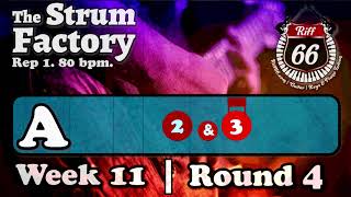 The Strum Factory - Week 11 - Round 4 | Rhythm Guitar Practice. Chord Practice & Backing Tracks.