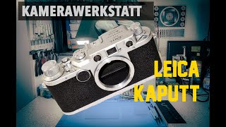 📷  Analoge Fotografie: Leicaputt? Eine Leica IIf mit defektem Verschluss braucht Hilfe