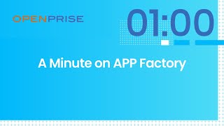 A Minute on APP Factory