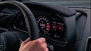 DRIVING 340 KM/H in AUDI R8 on GERMAN AUTOBAHN #shorts #topspeed #germanautobahn #nospeedlimit