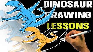 TRY THIS! DINOSAUR DRAWING TIP - Dimorphodon