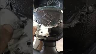 car airbag blast #viral #mechanic #shorts