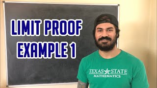 Precise Definition Limit Proof | Linear Function Example