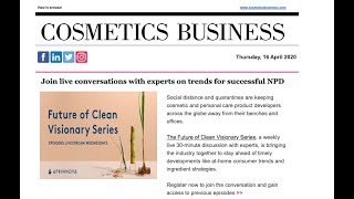 Cosmetics Business Daily News Updates