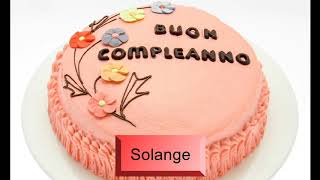 Buon compleanno SOLANGE - Auguri