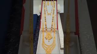 #1 gram gold plated combo set #rani haar #long mangalsutra #with earrings