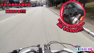 filtro ESPORTIVO na MOTORISADA deu MUITA DIFERENÇA *muito forte*