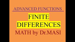 Finite Differences and Leading Coefficient of a Polynomial