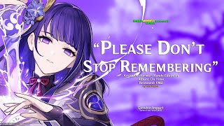 Please Don't Stop Remembering - Randy Edelman (Lyrics Video ft. Genshin Impact) (4K, HQ)