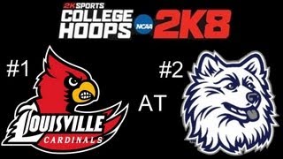 College Hoops 2K8 - Louisville vs Connecticut - 2K8 Best College Basketball Game Ever