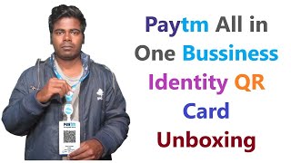 Paytm ID Card QR Code unboxing