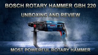 Bosch GBH 220 Corded Electric Rotary Hammer Comprehensive Review & Demonstration Concrete Metal Wood