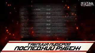 WOT | Последний рубеж ТАБЛИЦА ЛИДЕРОВ  |  #worldoftanks #wot #wot #woteu  #vilsan