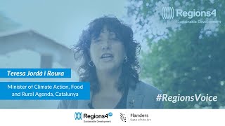 #RegionsVoice: Teresa Jordà i Roura, Minister of Climate Action, Food and Rural Agenda, Catalunya