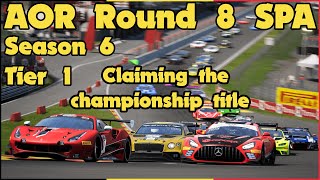 AOR Spa Tier 1, Season 6, Race 8