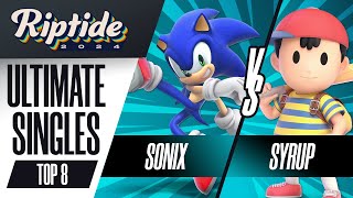 Sonix (Sonic) vs Syrup (Ness/Steve) - Riptide 2024 - Ultimate Singles - Losers Quarters