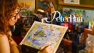 Hoja de cuento en ACUARELA "PETER PAN"- Paint with me