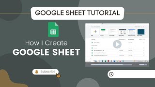 How to Create a Google Sheet   Step by Step Tutorial for Beginners #googlesheets