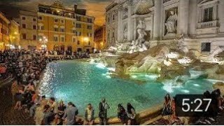 Fontana Di Trevi  Rome  italy Drone flights